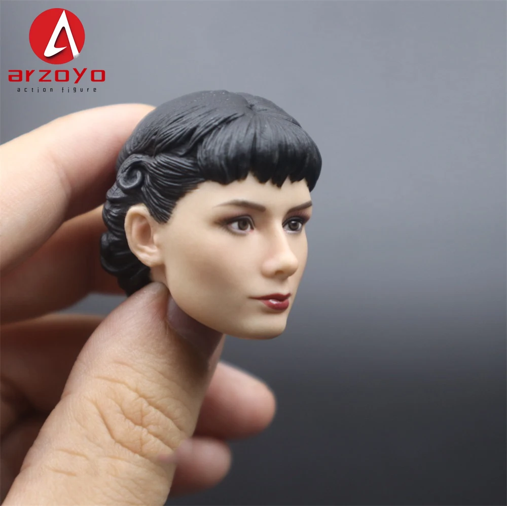 1/6 kobiece rzymskie wakacje na pamięć o Audrey Hepburn rzeźba głowy rzeźba Model Fit 12 "figurka kolekcjonerska
