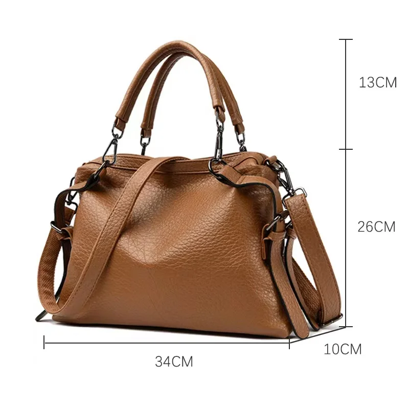 Luxury Casual Tote Women Bag High Quality Leather Ladies Hand Bags for Women Shoulder Bag Big Crossbody Bags Sac A Main J40