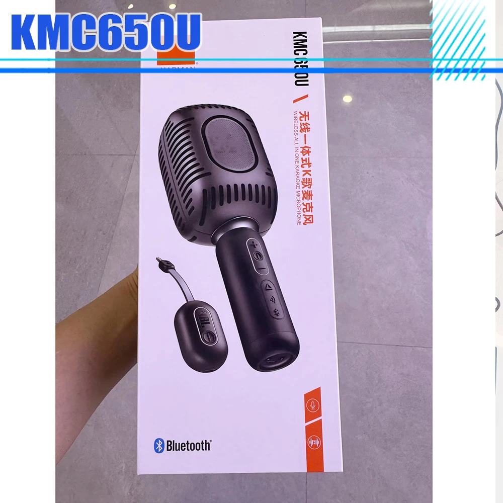 

Микрофон KMC650U для пения JBL, встроенный динамик, беспроводной Bluetooth-микрофон