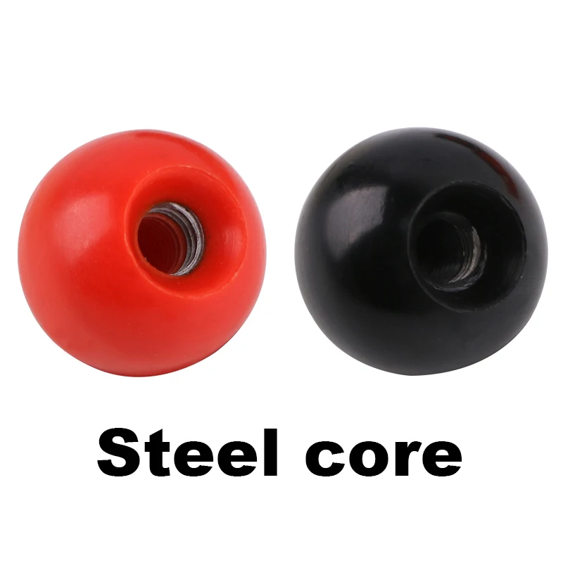 2Pcs Bakelite Ball Hand Screw Nut Ball Handle Handle Bakelite Ball Brass Core/iron Core Machine Tool Insulation M5M6M8M10M12M16