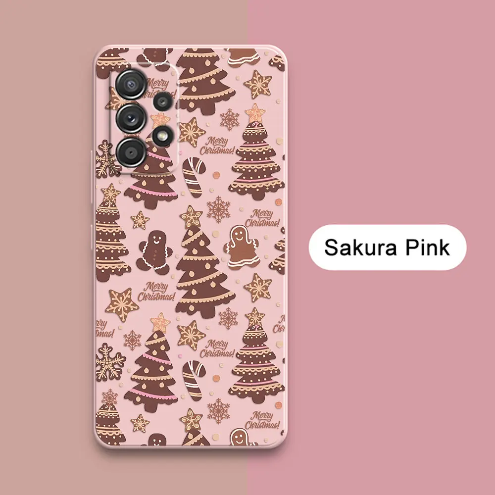 

Merry Christmas Trees Bell Case For Samsung Galaxy A56 A17 A55 A54 A53 A36 A35 A34 A52 A72 A32 A51 A26 A07 Silicone Phone Cover