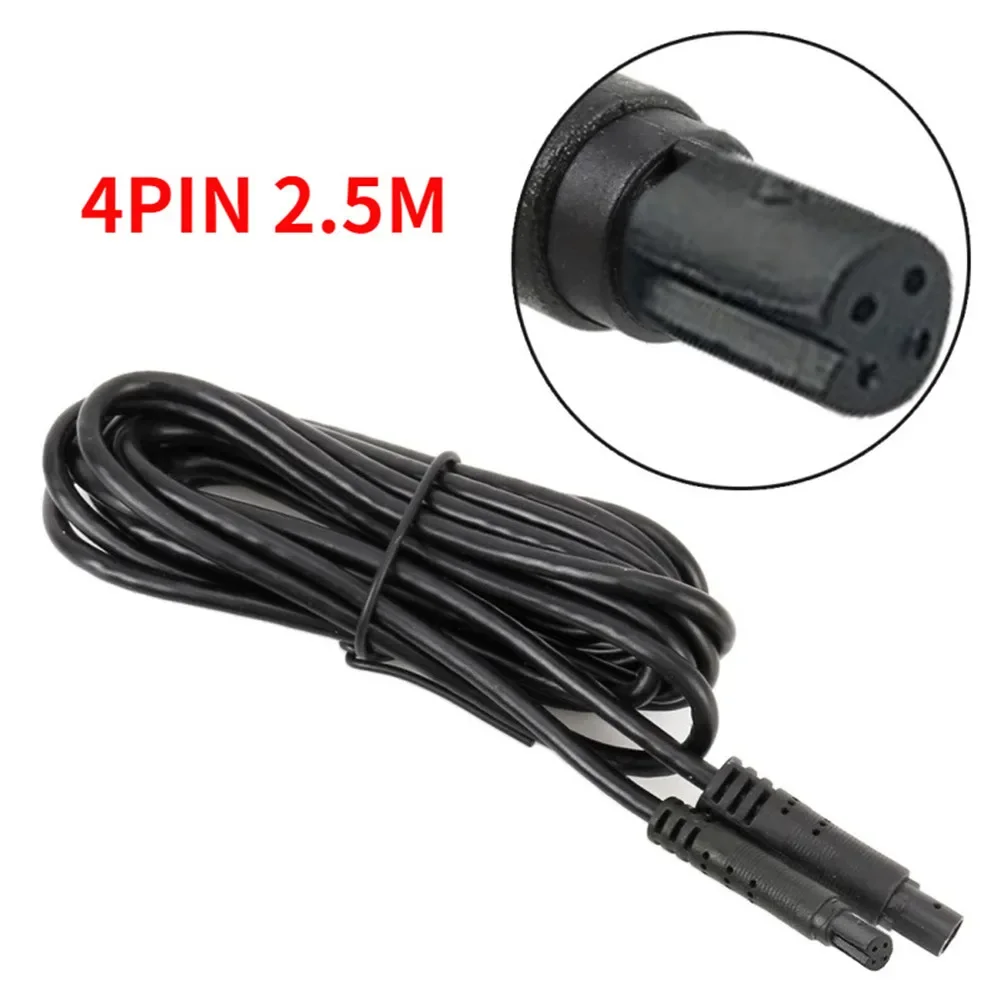 1x 4Pin Male To Female 2.5M Car Reversing Rear View Parking Camera Video Extension Cable Wire Male To Female Extension