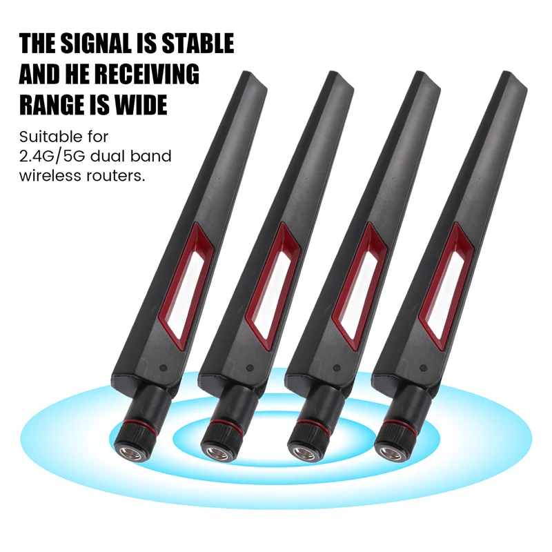 Classy-4PCS 2.4G/5G Adaptor Internal Antena Wifi SMA untuk ASUS AC68U AC88U AC66U 8Dbi Adaptor Router LAN/Wi-Fi Nirkabel