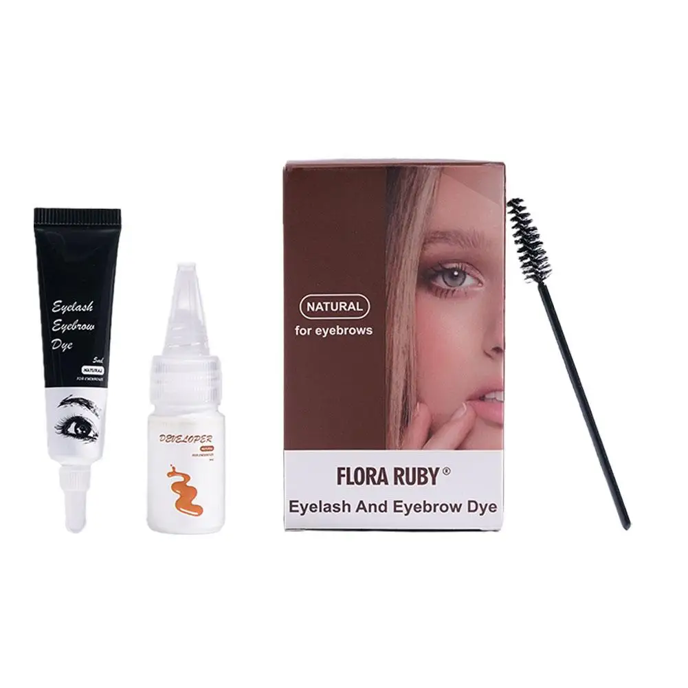 Professional Instant Eyelash Eyebrow Dye Tint Gel Long And Fast Tint Cream Kit Eyebrow Tint Eyelash 15 Lasting Minute Tint K9Q4