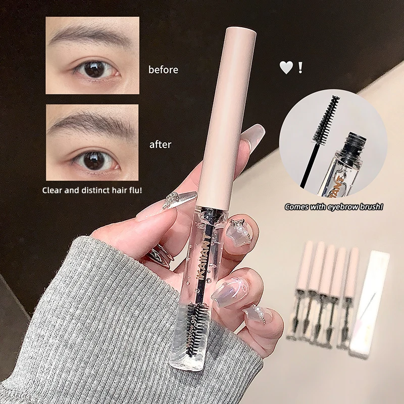 جل تشكيل الحواجب مقاوم للماء ومقاوم للعرق، قلم حواجب ناعم وقابل للمزج