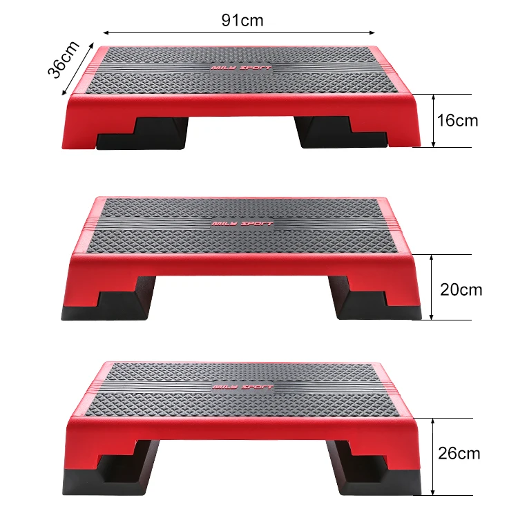 

Adjustable 3 Level Multifunctional Aerobic Step Stepper