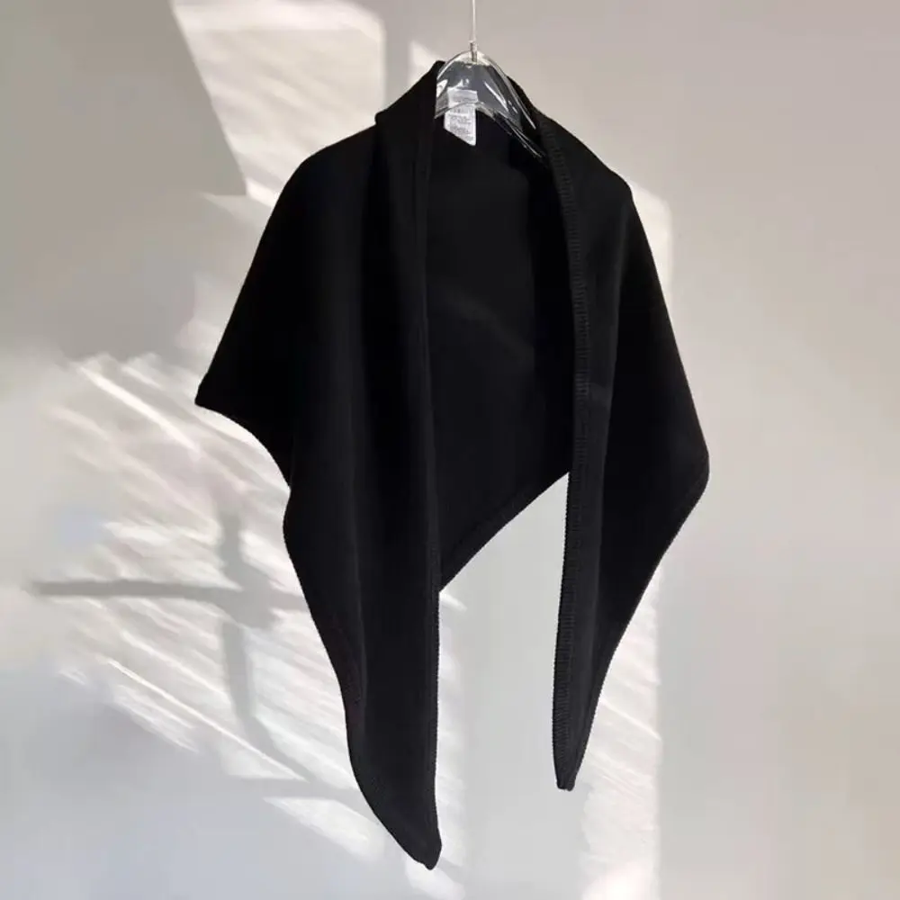 موضة كبيرة طويلة مثلث وشاح محبوك أوشحة شتوية كبيرة الحجم الصوف الخالص الكشمير متعددة الوظائف شال السفر النساء