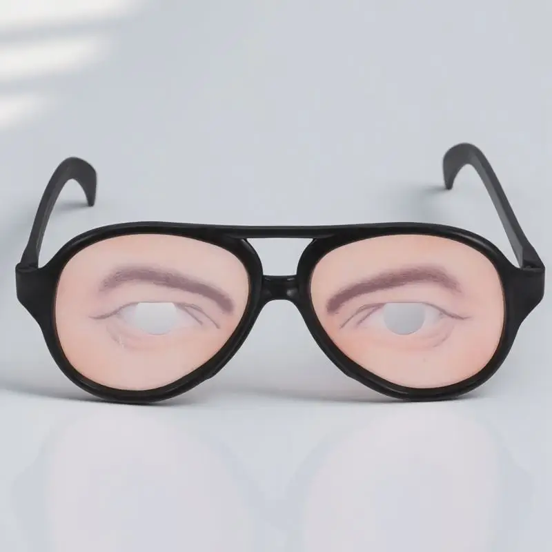 Prank Glasses Funny Eyeglasses for Adults Kids Halloween Costume Party Trick Novelty Gag Gift