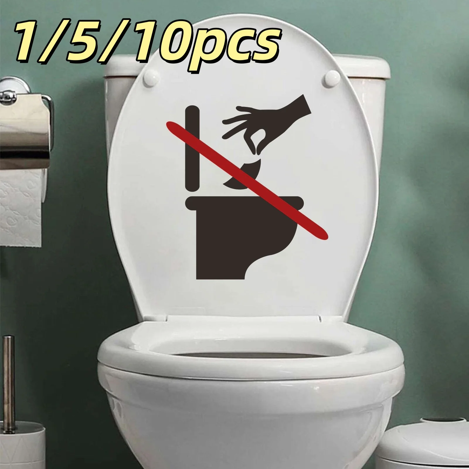 Toilet Warnings Toilet Stickers Prohibiting Toilet Paper In The Toilet Sign Home Hotel Bathroom Toilet Warning Sign Stickers
