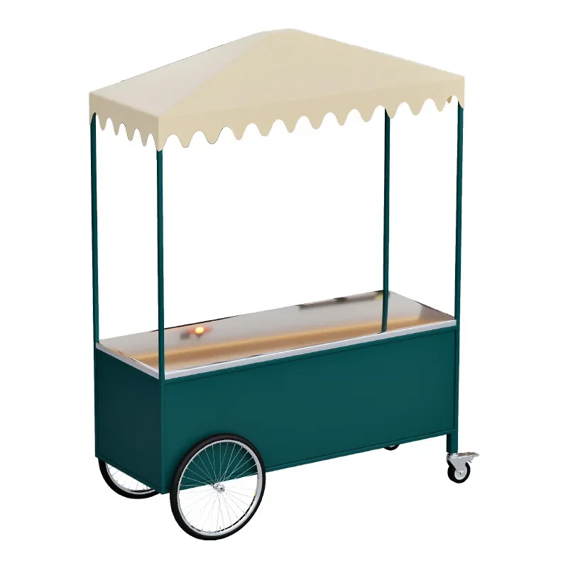 

Market mobile float commercial street square stall stand night market trolley stall car promotion shed wrought iron display