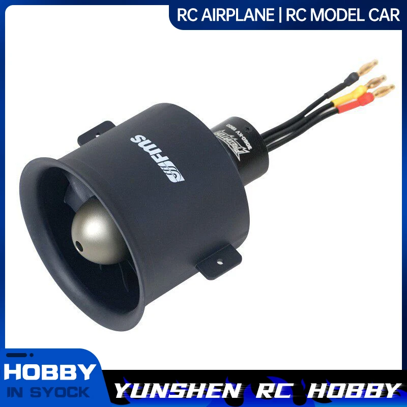 Fms 70mm Pro 6s V2 Ducted 12 Blade Power Unit Internal Rotating Motor 6s Upgraded Model Aircraft Accessories