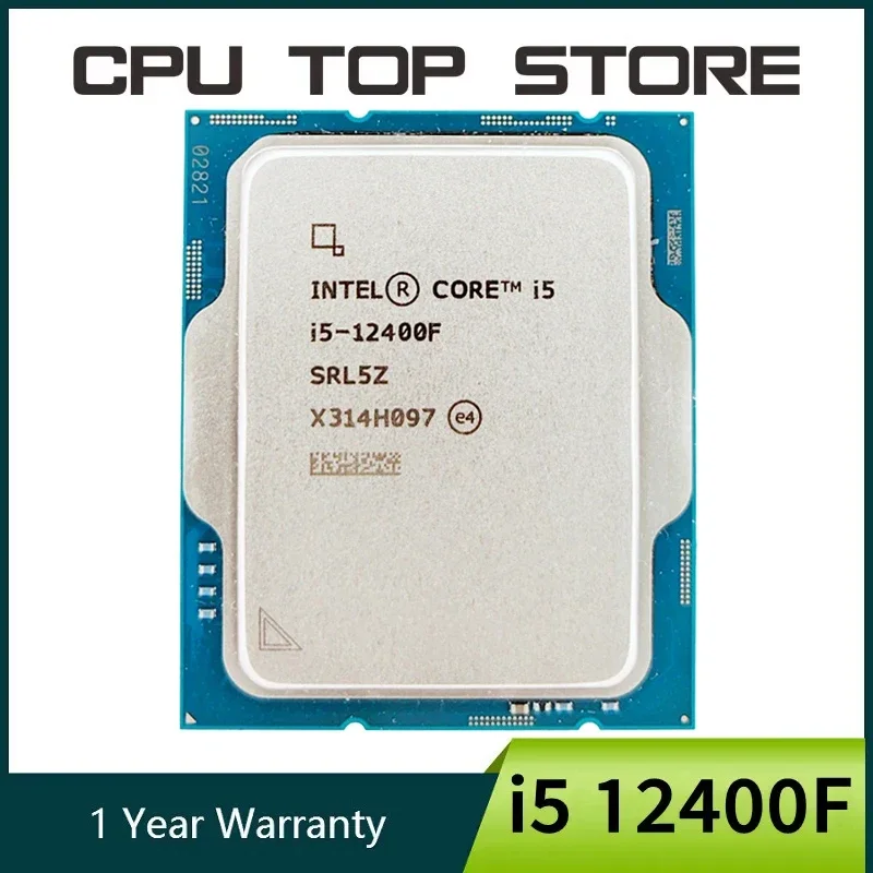 Intel core i5 12400F 2.5GHz 6-Core 12-Thread CPU Processor 10NM L3=18M 65W LGA 1700 No cooler