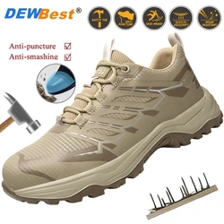 Men's comfortable safety shoes protective steel head anti-smash anti-stabbing wear-resistant breathable safety shoes new