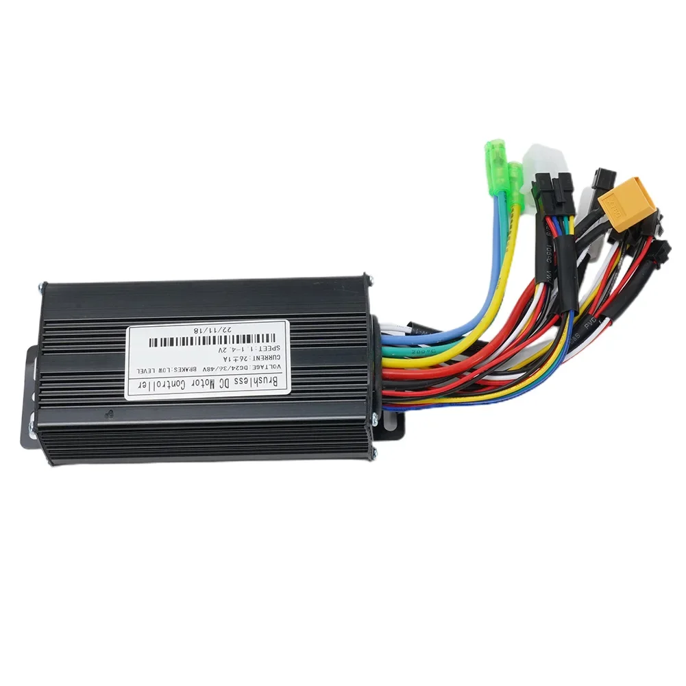 JN 36/48V E-Bike Controller Brushless Electric Scooter For UART No.2 Protocol Controller Sine Wave 26A 500/750W SM Three Mode