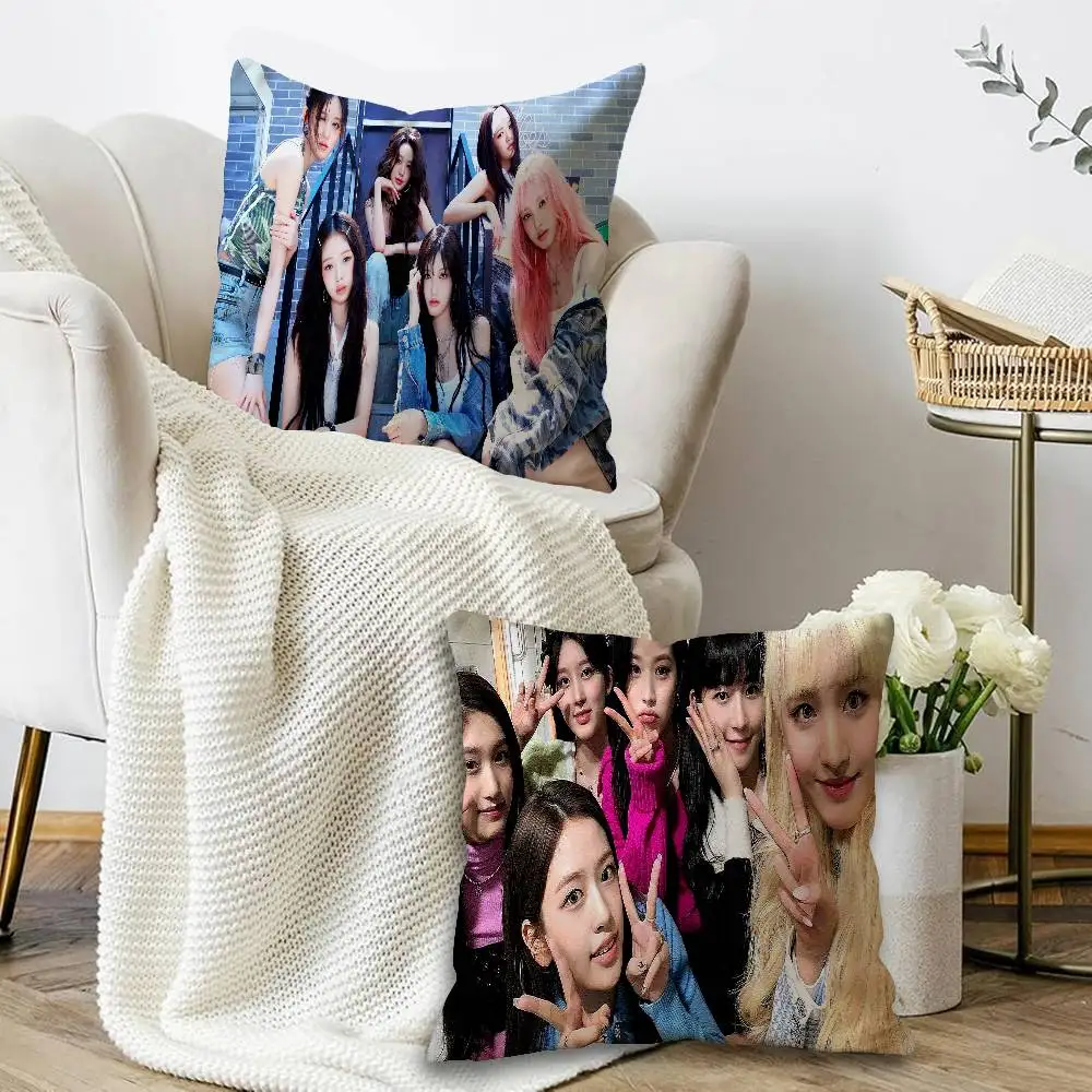 Popular Kpop group I-IveS girls Cushion Cover Decorative Pillow Sofa Home Decor case pillow cases