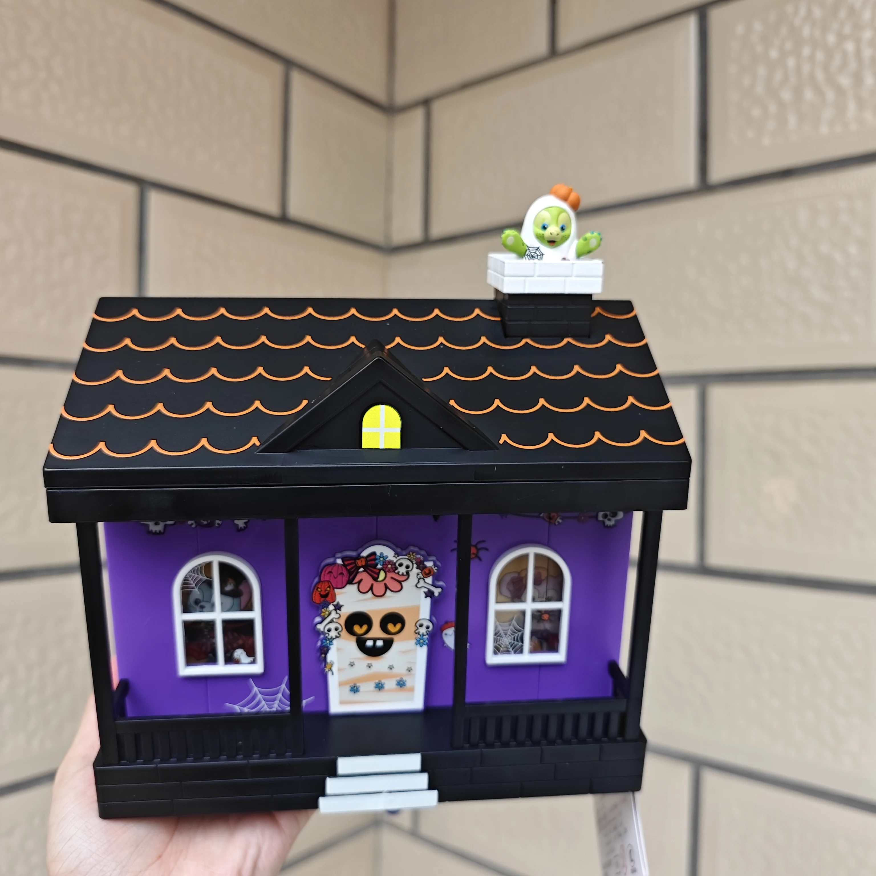 

Эксклюзивный сувенир на Хэллоуин Shanghai Disneyland Olu Haunted House Design Light-Up ПВХ ведро для попкорна - праздничный подарок