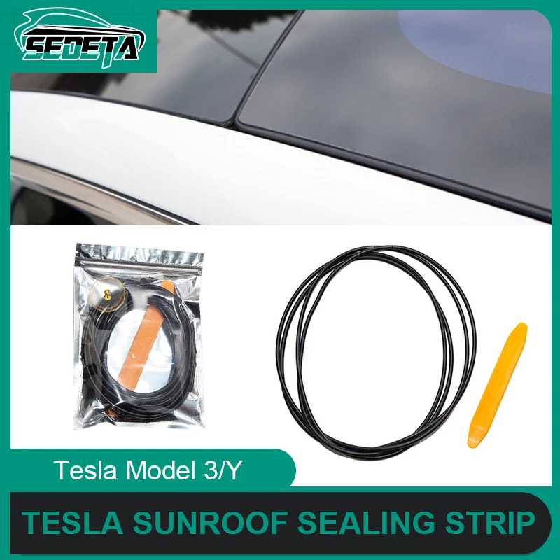 

2023 New Product For Tesla 3/Y Roof Sealing Strip Waterproof Rubber Strip Windshield Noise Reduction and Sound Insulation ring