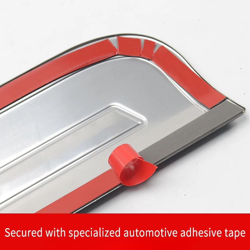 Brushed Stainless Steel Door Kick Protector for Pajero V97/V93 – OEM Fit No-Drill Installation Kick-Proof Stain-Resistant view 5