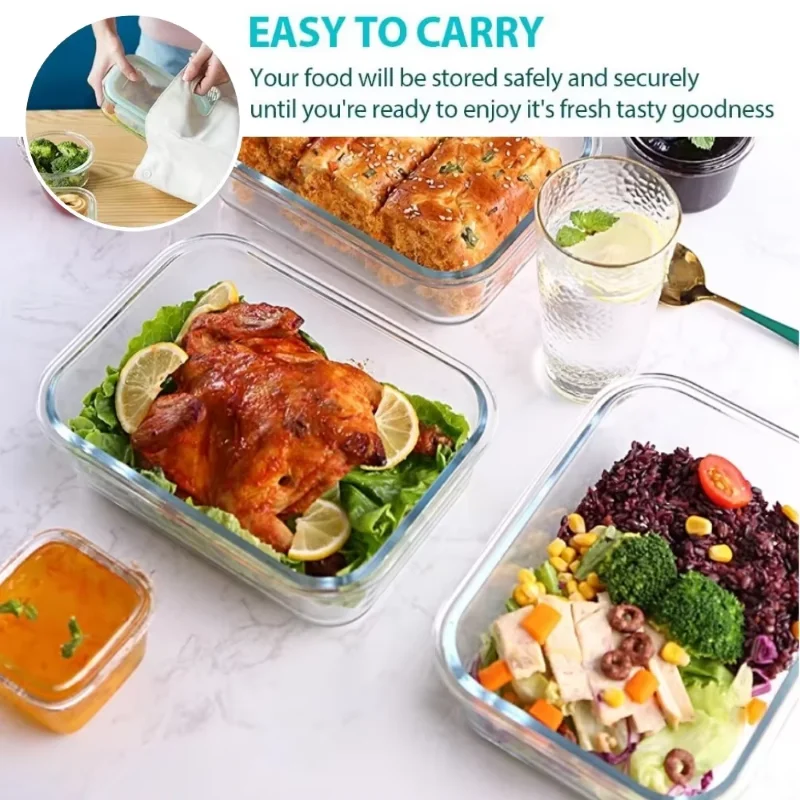 Glass Lunch Box Food Storage C - Meal Prep Day review and price