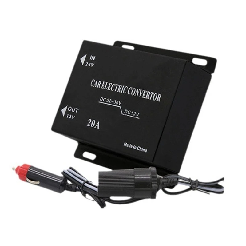 

A30R-Car Power Supply Converter 12V-24V 20A - Ideal For Car Audio Walkie-Talkie LED Radio Taxi Advertising