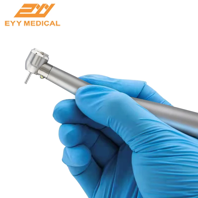 EYY Dental LED High Speed Handpiece Ceramic Bearings E-generator High Dental Rotation 2/4 Hole Stainless Steel Tools