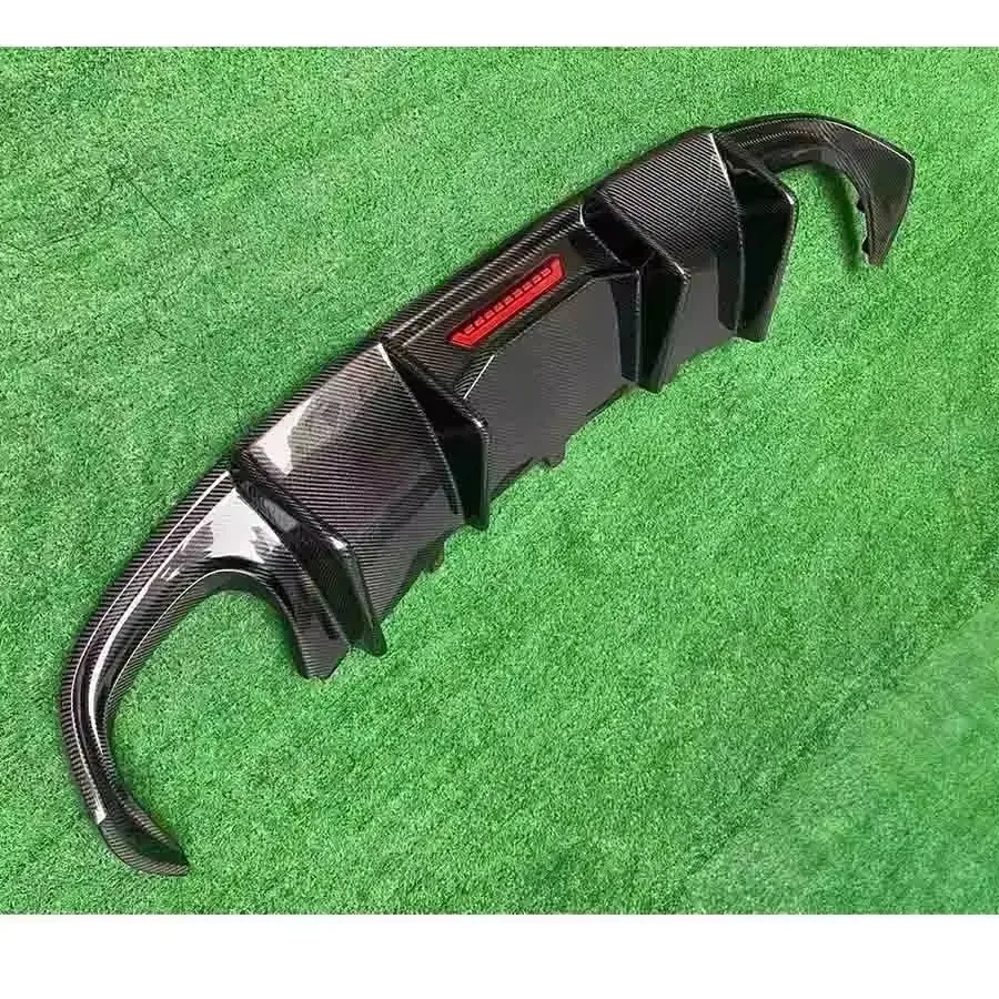 For Audi A5 S5 Coupe 2009-2011 1-door Carbon Fiber Car Rear Bumper Diffuser Rear Splitters Spoiler Back lip Car Accessories - view 4