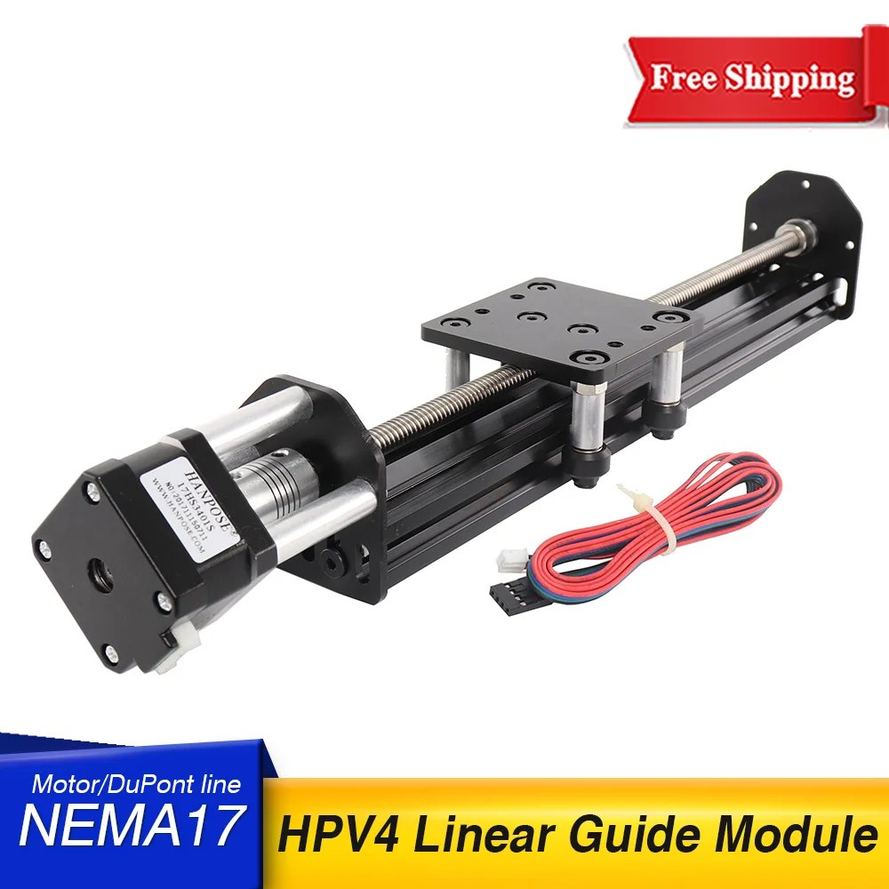 HPV4 NEMA17 Stepper motor 100 V-Slot Linear model (T8*8 Lead Screw) 12mm 14mm 8 Z-axis router kit Reprap 3D printer sapre parts