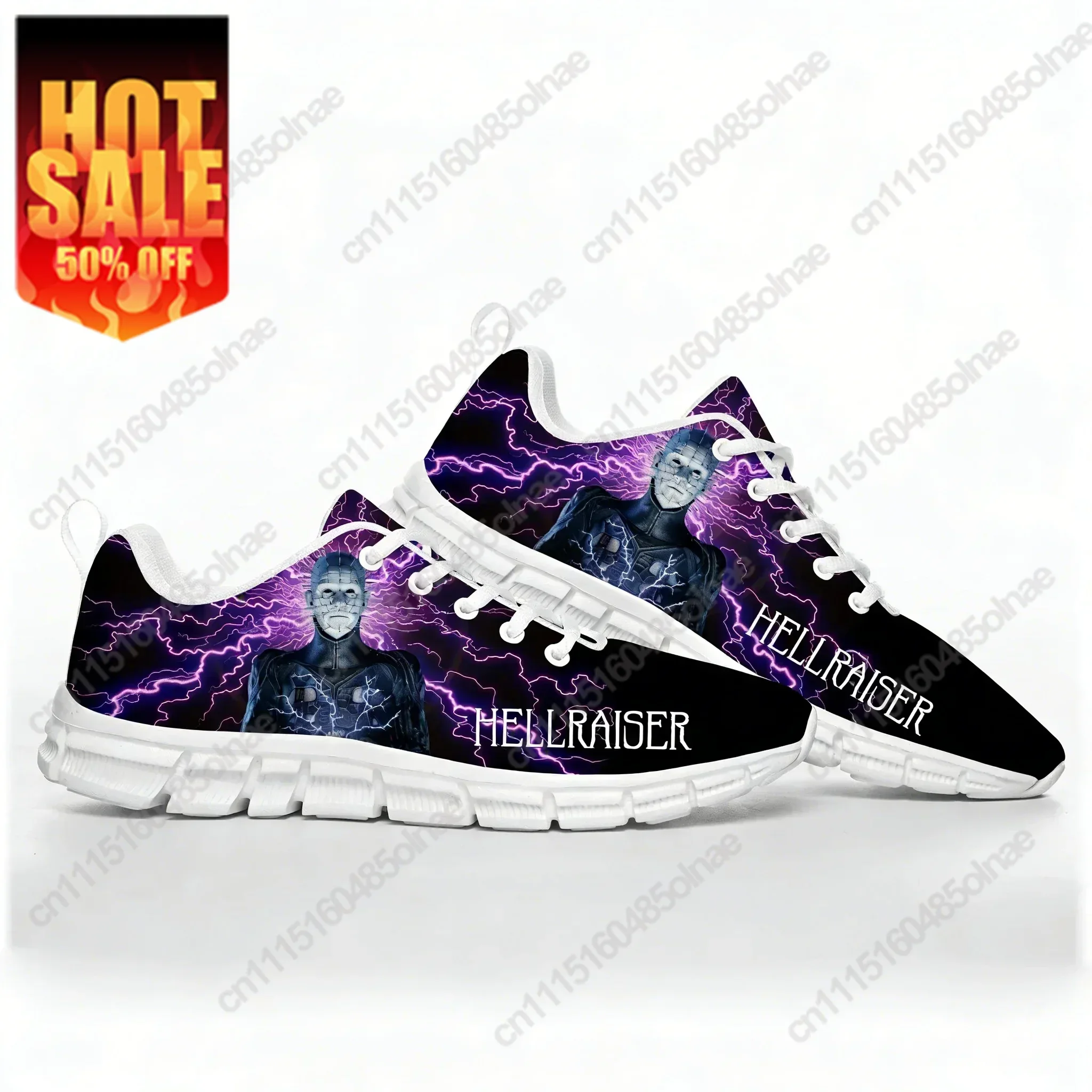 Hellraiser Sports Shoes Mens Womens Teenager Sneakers Footwear Casual Custom Made Couple Shoes White