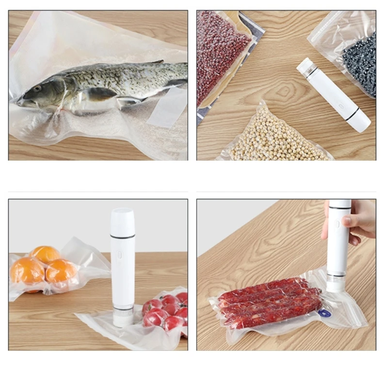 ปั๊มซีลสุญญากาศอเนกประสงค์ขนาดเล็กเหมาะสำหรับการเดินทางที่เป็นมิตรเครื่องซีลสูญญากาศอาหารเครื่องถนอดความสดใหม่วัสดุพลาสติกสำหรับอาหาร