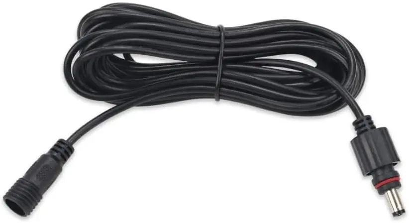 16.4FT (5M) Extension Cable 1 Pack DC Extension Wire Extension Cord Waterproof IP65 16.4ft per Cables only for Solar Spotlight