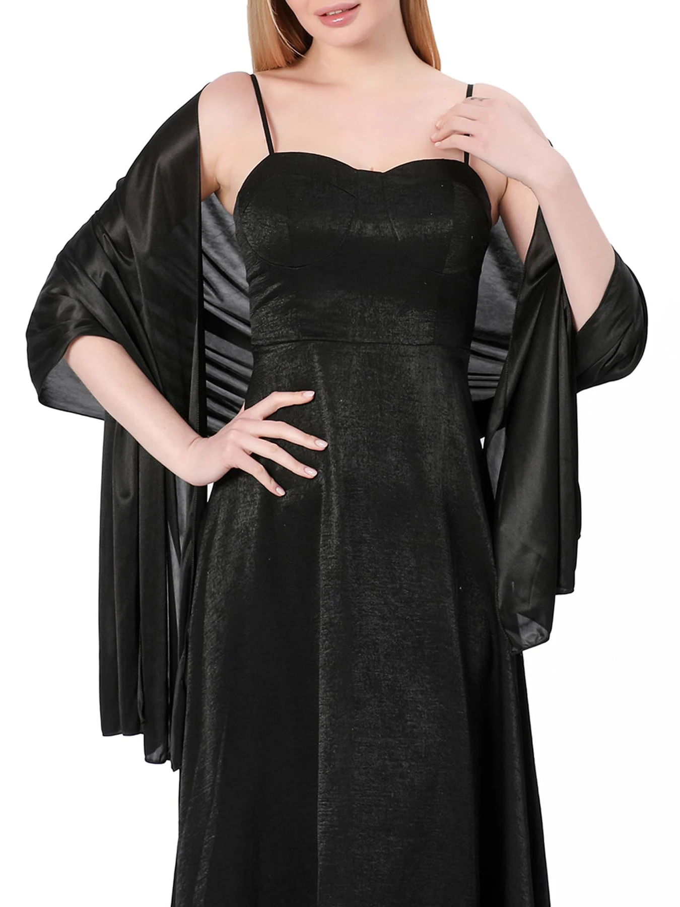 Damen-Satin-Schal für Abendkle – Summer Clothing For Older Women Bewertung und Preis