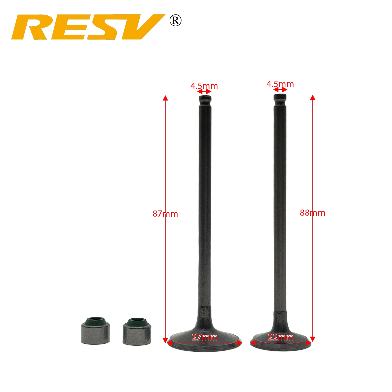 RESV for HONDA FORZA 250 300 ABS NSS300 2013-2020 SH300 SH300i ADV300 14711-KTW-900 Valve Intake Exhaust Stem Valve Oil Seal