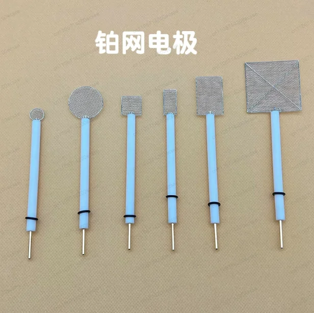 Upgraded Platinum Mesh Electrode - Auxiliary & Reference & Wire Electrodes for Lab Tests
