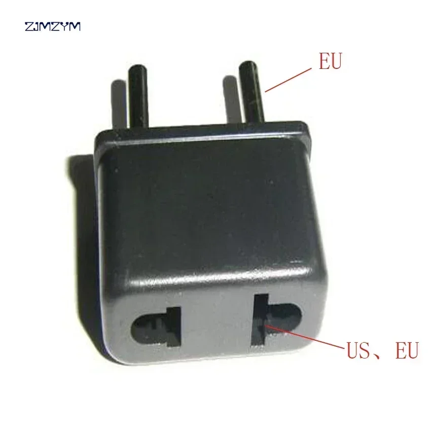 New Real Travel Converter Adapter Us To Eu Changeover Plug Conversion 2 Pin Ac Power Adaptor Connector