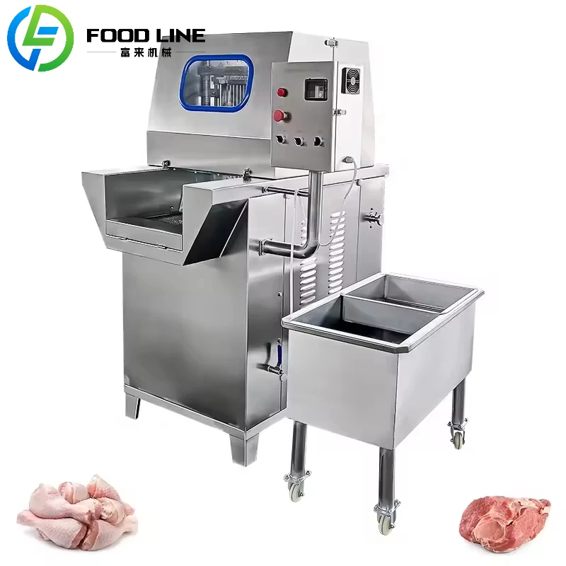 حار بيع مخصص الجهد التلقائي آلة حقن ملحي الدجاج آلة حقن اللحوم محلول ملحي