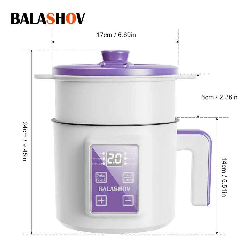 

Мини-электрическая рисоварка, двухслойная мультиварка с антипригарным покрытием, умная мультиварка, электрическая плита, рисоварка на пару для дома