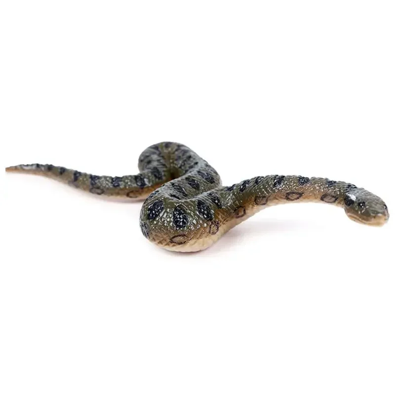 Fake Realistic Rubber Toy Snake North Us Green Anaconda Scary Halloween Props  prank toys  funny gift  halloween games