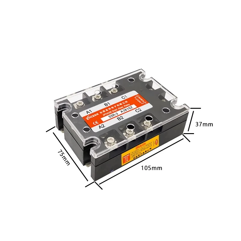 

Трехфазный Модуль Реле Твердого Состояния 10A/AC Управления AC SSR-3A3810Z/AC-AC 220V