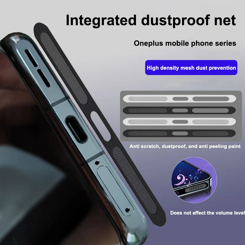 For OnePlus 9 Pro Phone Dustproof Net Stickers One Plus 9R 8T 11 5G Earpiece Speaker Hole Anti-Dust Mesh Dust Cover 1+ 10 Pro