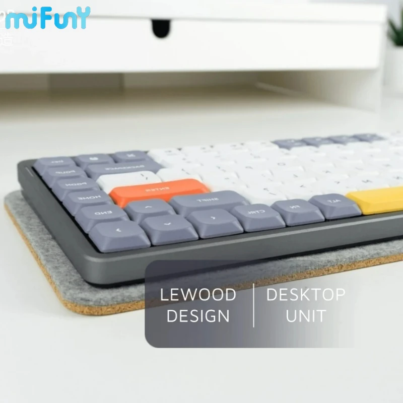 Cork Felt HIFI Keyboard Pad Desk Pad Customized Desk Mat Mechanical Keyboard Pad Optimize Sound Effect Compatible with 60%65%