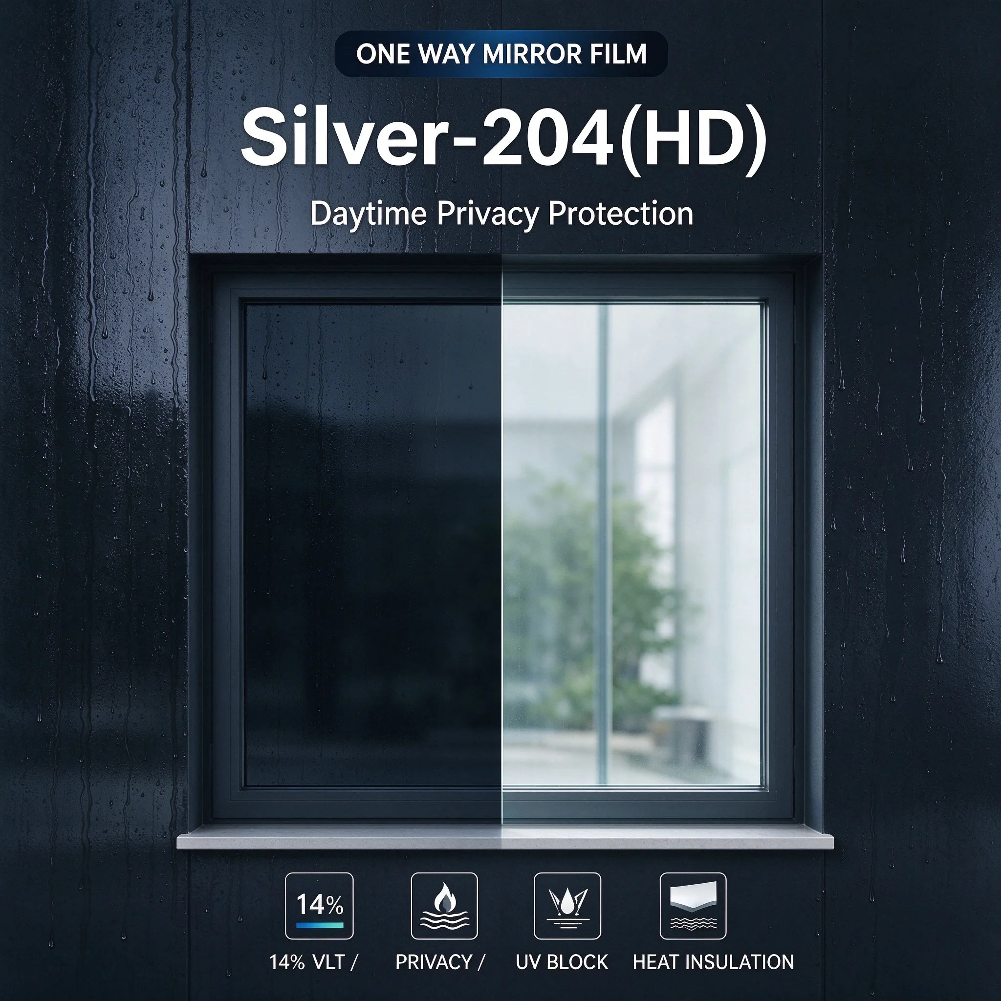 PET PET Window Film Roll Silver-204 One Way Privacy UV Protection Heat Insulation Anti Glare Easy DIY for Home Office Window - Aliexpress Deal
