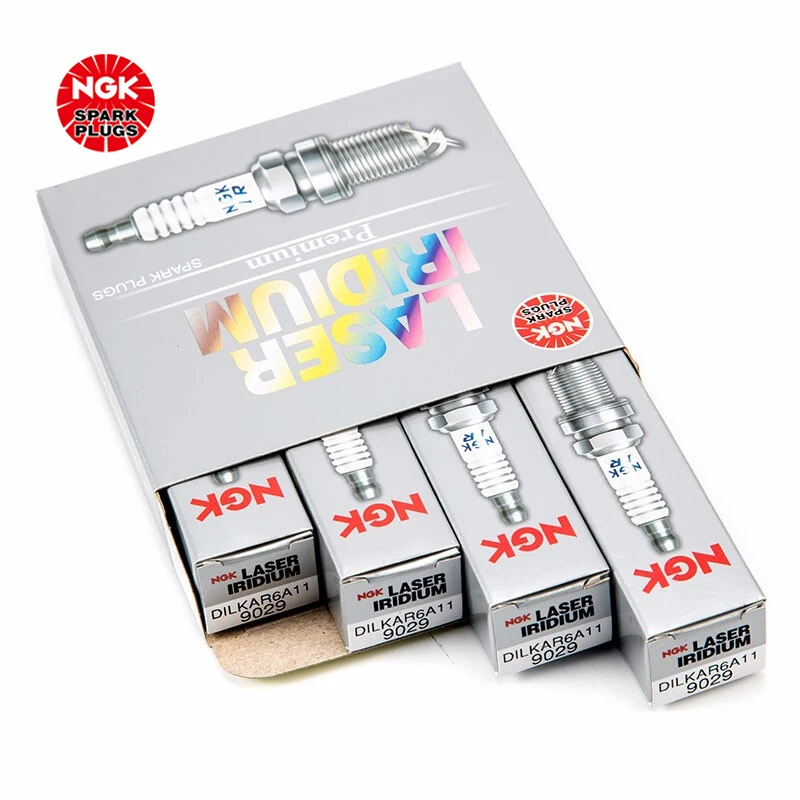 Vela de ignição NGK Iridium Platinum DILKAR6A11 9029 é adequada para Koleos, Nissan, Teana, Murano, X-Trail OE 22401-JA01B.