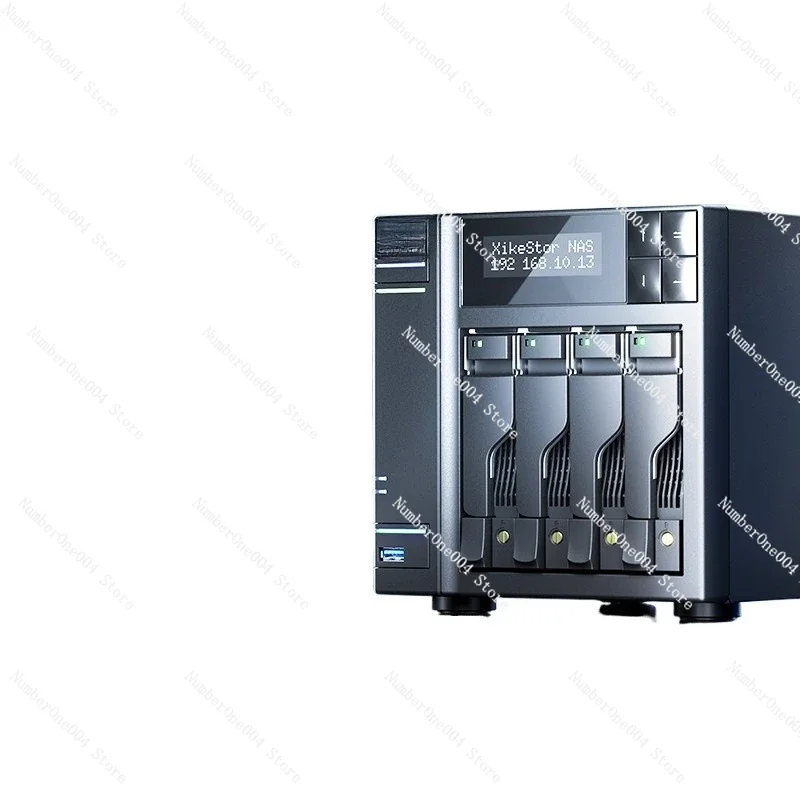 

4-Bay NAS Network Storage with 4 M.2 NVMe Slots Dual 2.5G/10G Ports Private Cloud Personal
