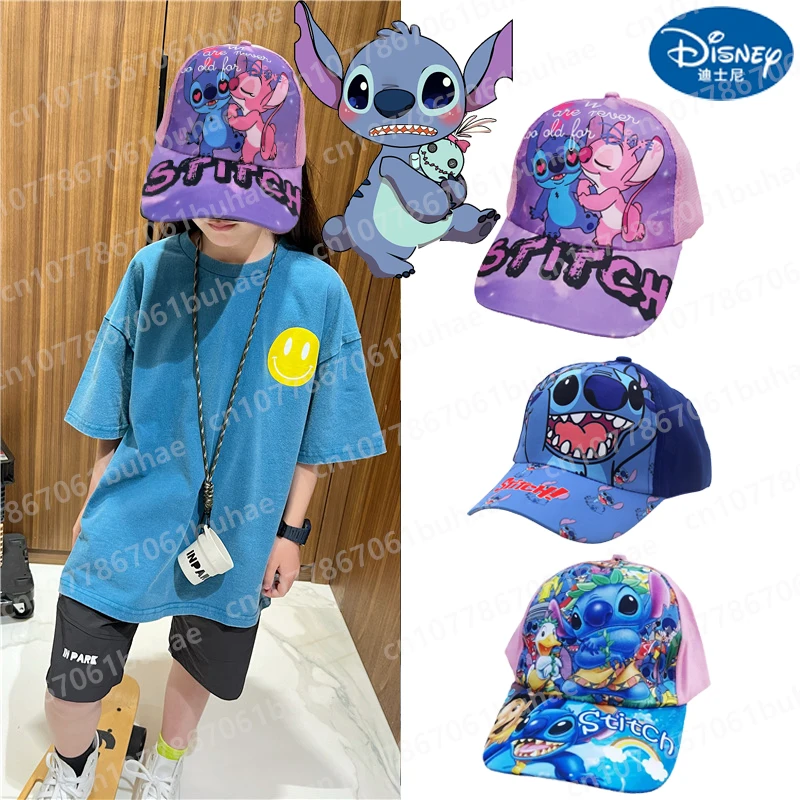 Disney Stitch Baseball Cap Children's Hat Male Girl L Hat Anime Cartoon Kawaii Lilo & Stitch Adjustable Fashion Kids Gifts