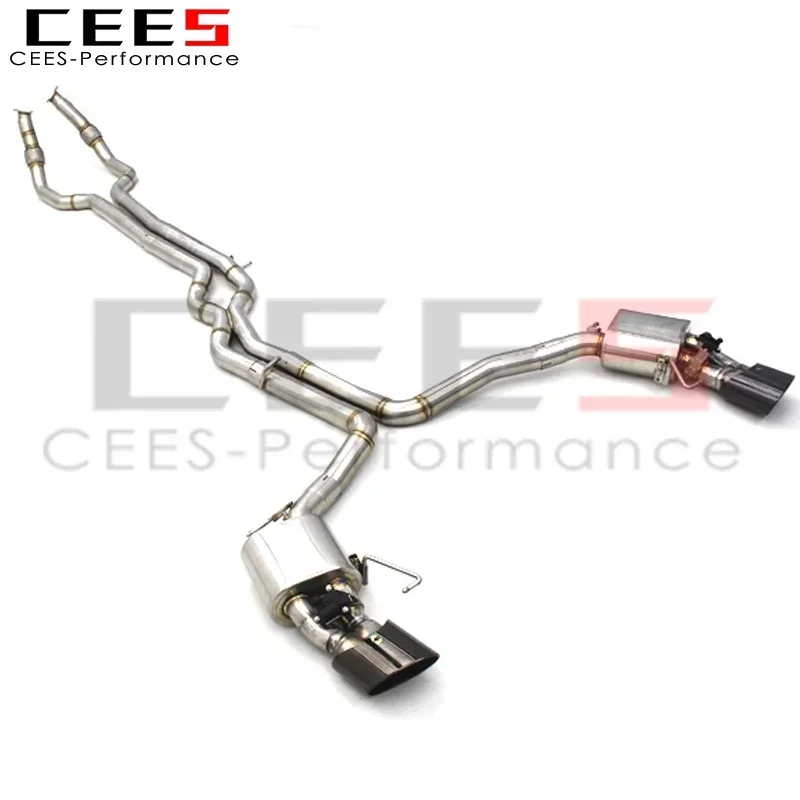 CEES Exhaust Pipe Muffler System for Audi RS6/RS7 C8 4.0T 2019-2023 Racing Escape Performance Stainless Steel Exhaust Assembly