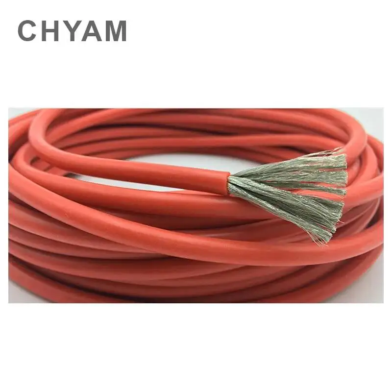 سلك كابل لينة سيليكون سلك 11AWG 10AWG 9AWG 8AWG 7AWG 6AWG 4AWG 35 / 50 / 70mm2 الحرارة مقاومة 200 ° الباردة مقاومة-60 °