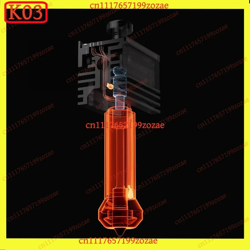 K03 Induction Hotend Standard & High Flow Replacement Spare Parts For Bambu Lab H2C 3D Printer