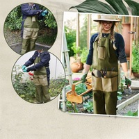Large Pocket Apron Waterproof Oxford Cloth for Fruit & Vegetable Picking Storage Bag Kitchen Gardening Workwear