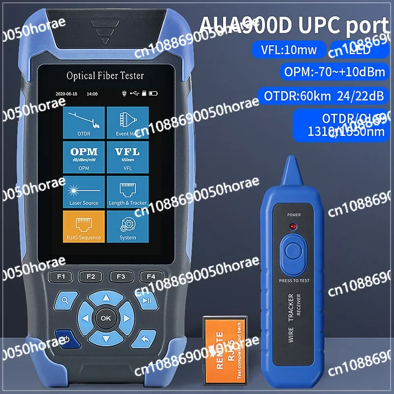 AUA900D/A Optical Fiber Tester OTDR Optical Time Domain Reflectometer Obstacle Finder Breakpoint Loss Tester