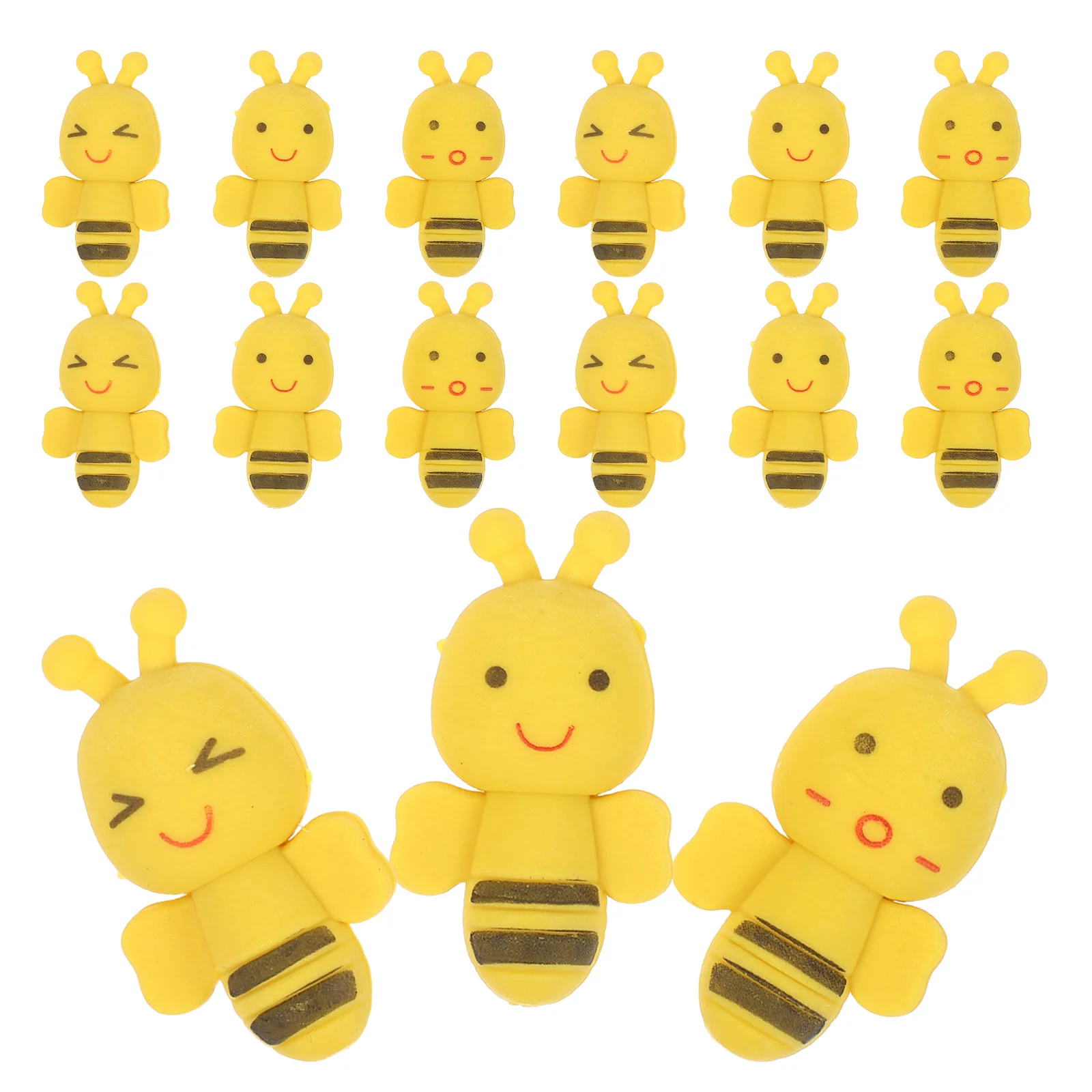 30Pcs Fun Erasers Adorable Long-Lasting Rubber School Accessories for Kids Students Stationery Bulk Gift